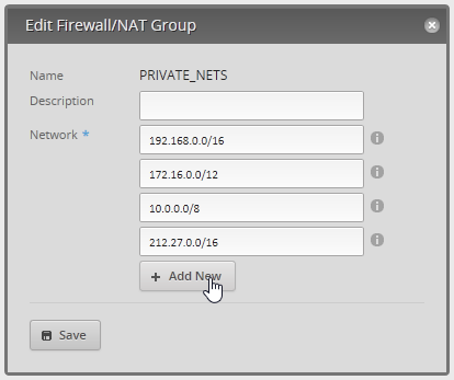 Private net rule